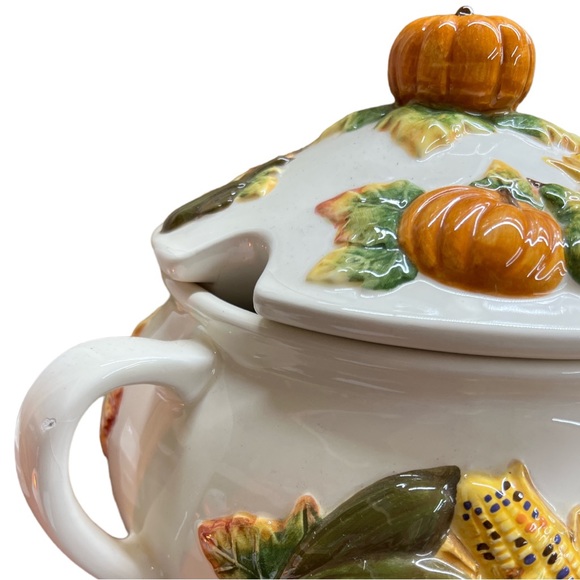 Vintage JC Penney Home Collection Soup Tureen Thanksgiving Fall Autumn - Picture 6 of 9